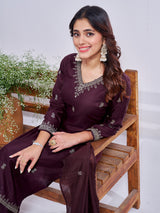 Graceful Embroidered Cotton Suit Set with Dupatta