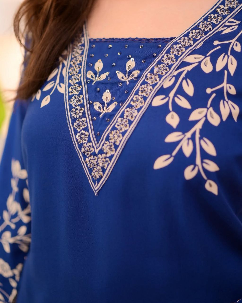 "Midnight Bloom" Embroidered Black Kurta & Palazzo Set